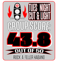 tues night cut & light group score