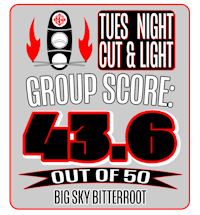 tues night cut & light group score