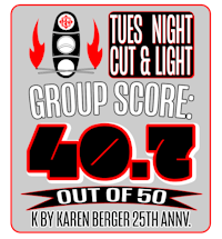 tues night cut & light group score 40 out of 50