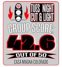 tues night cut & light group score 42 6 out of magna colorado