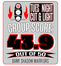 tues night cut & light group score