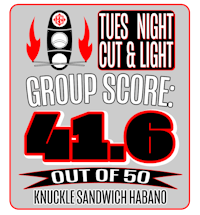 tues night cut & light group score