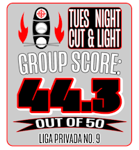 tues night cut & light group score
