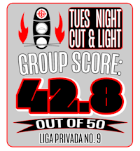 tues night cut & light group score